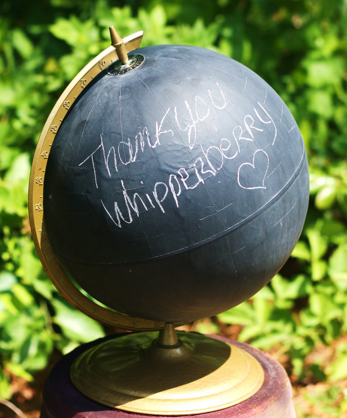 Hoot Designs Chalkboard Globe Project