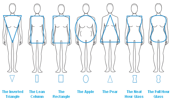 Female Body Shapes Chart