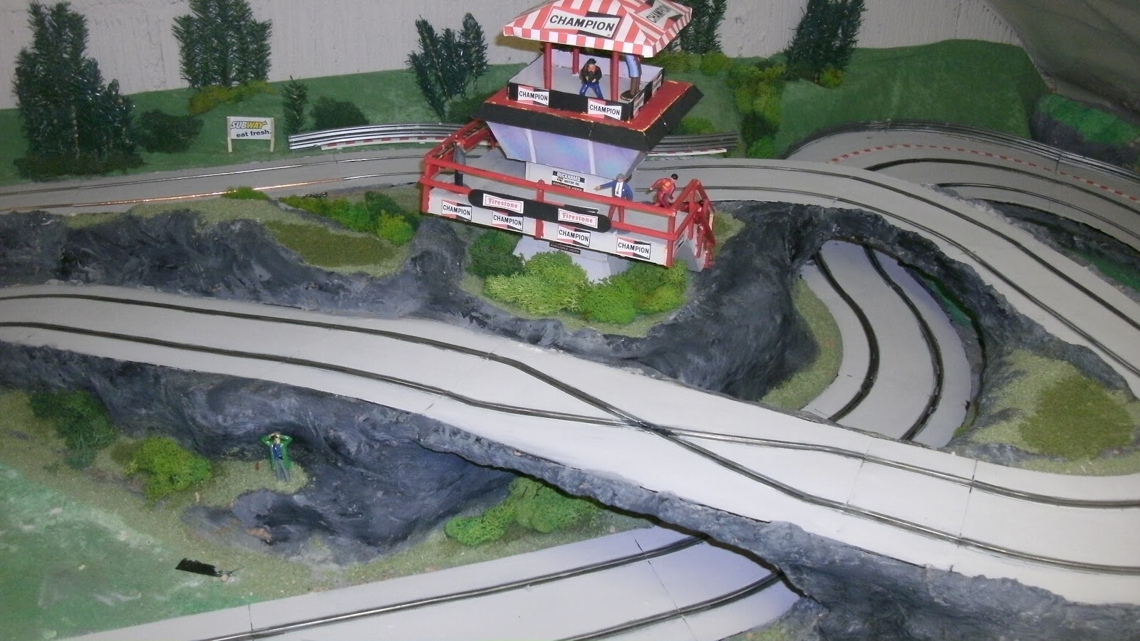 scalextric scenery
