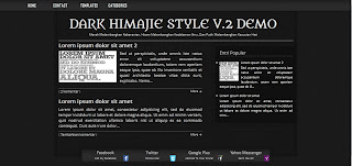 Dark Himajie Style v.2 SEO Blogspot HTML5 Template