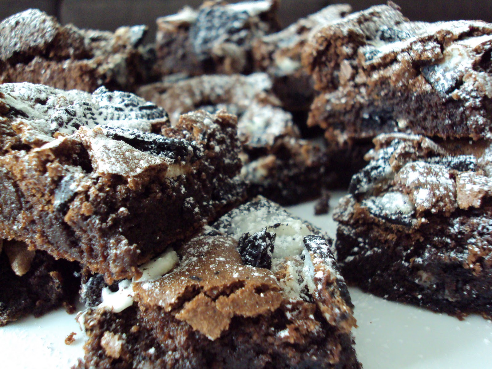 Me, My Food and I Cookies and Cream Fudge Brownies