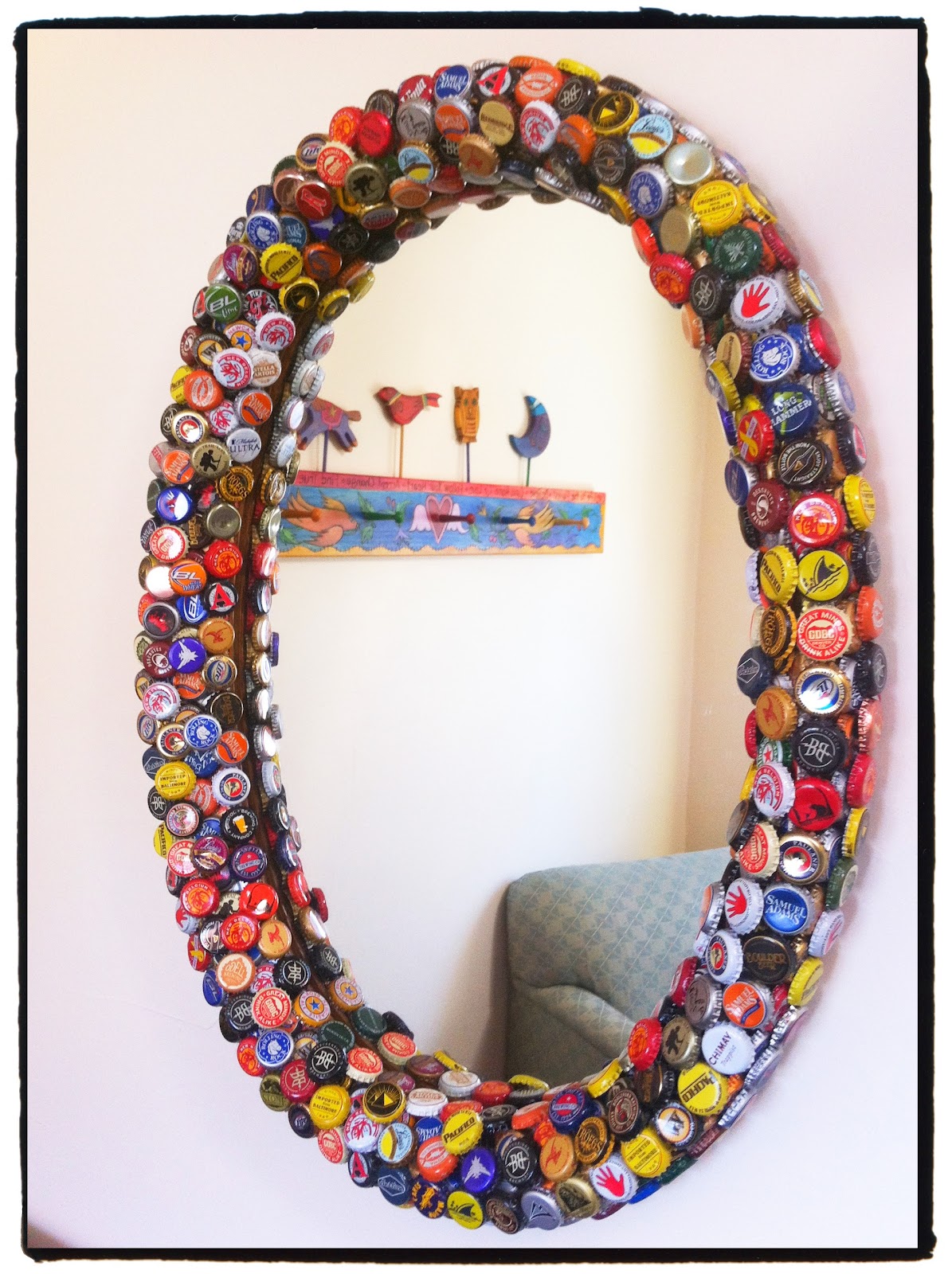bottle cap mirror