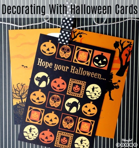 Decorating With Halloween Cards from Blissful Roots