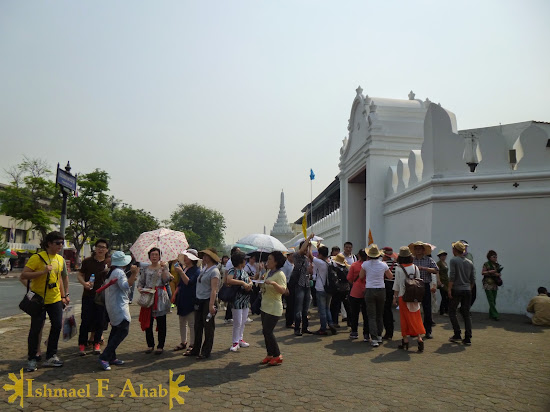 Asian tourists to the Grand Palace, Bangkok