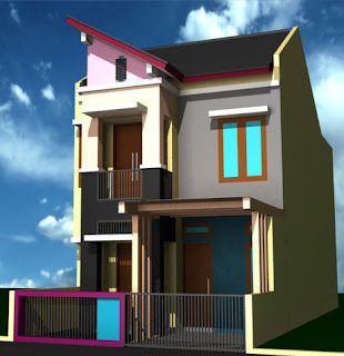 model rumah minimalis bertingkat 2
