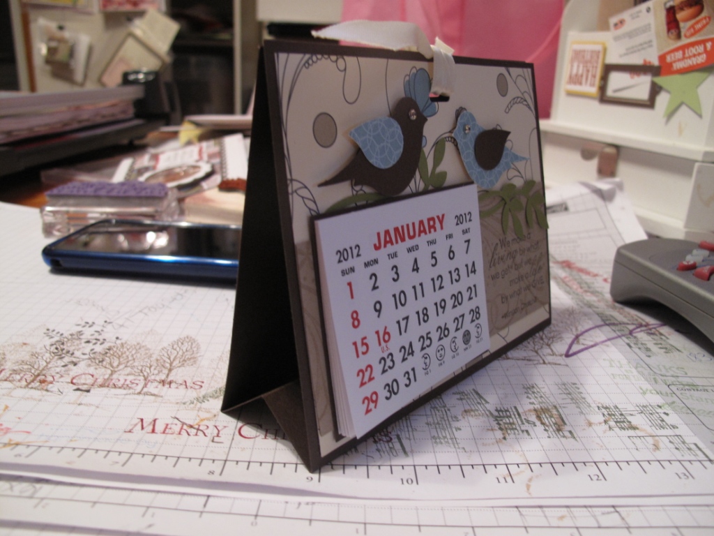 Craft Room Stamper Standing Calendars