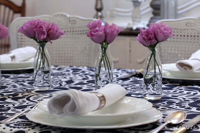 lilyfield life blue and white floral table setting
