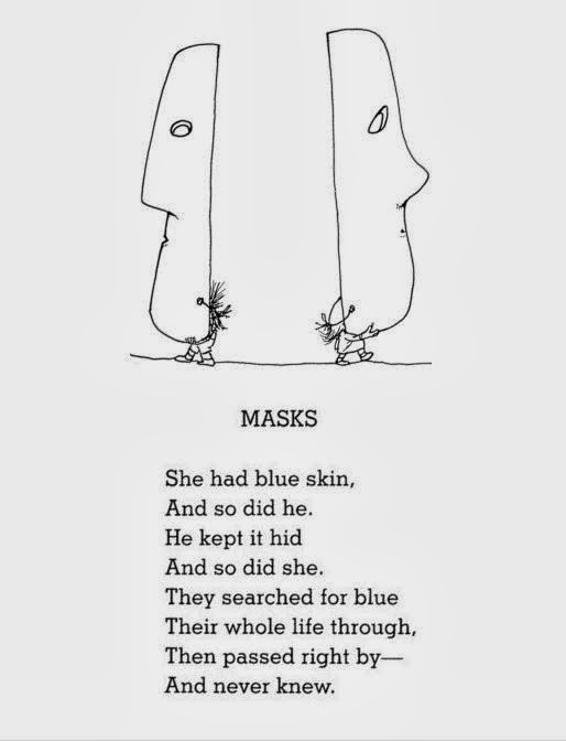 ENGLISH BUNGHOLE MASKS, by Shel Silverstein