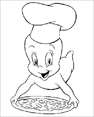 Cartoons Coloring Pages: Casper Coloring Pages