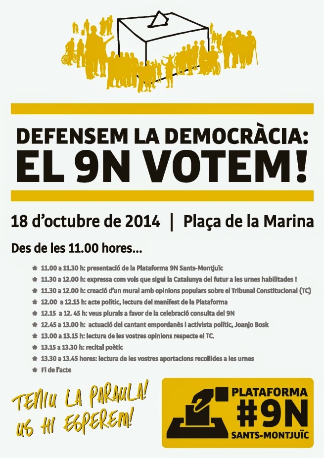 Acte 18 octubre a la Marina