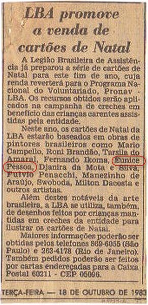 CARTÕES DA LBA - FOLHA DE SP