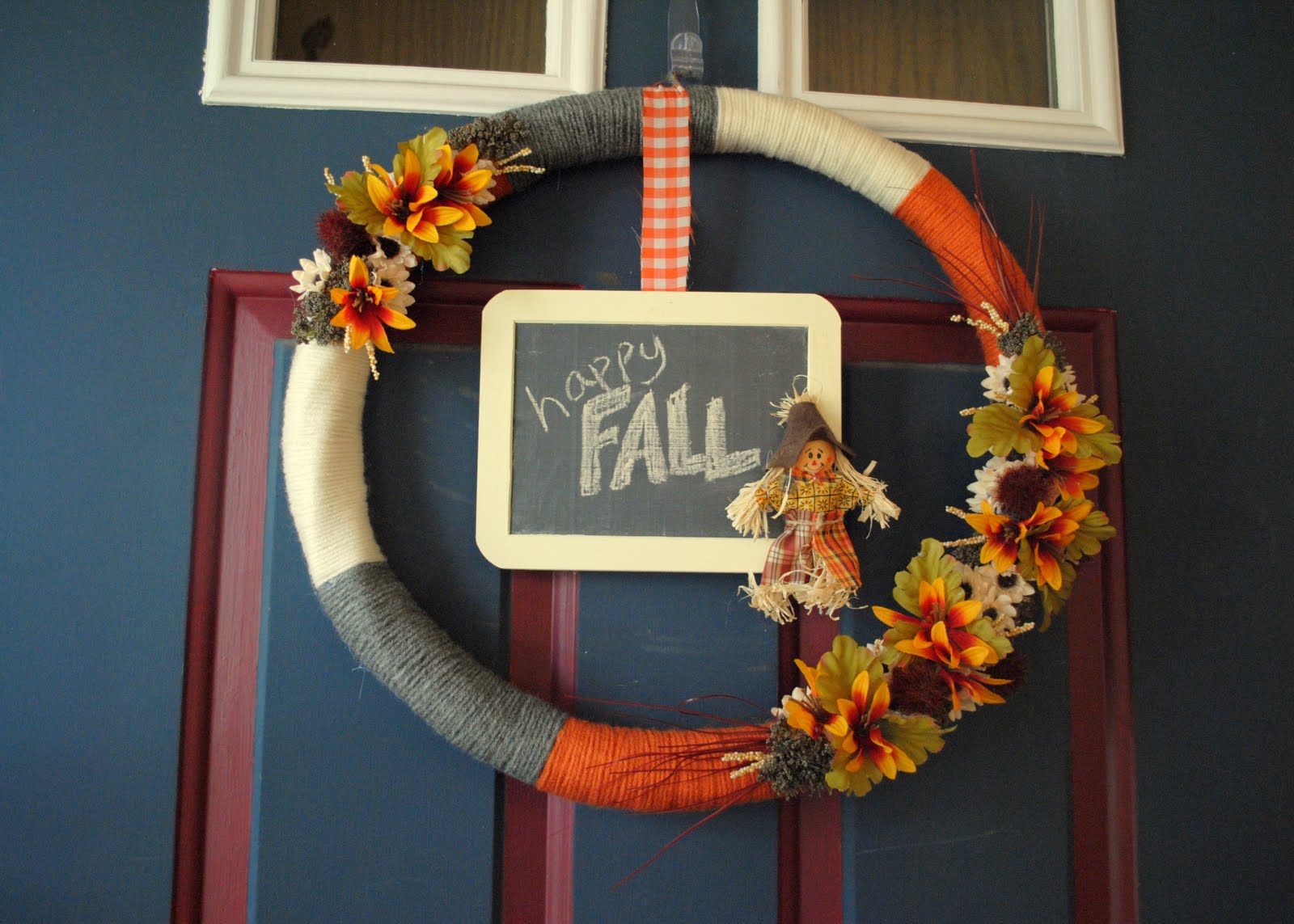 Yarn Wrapped Wreath