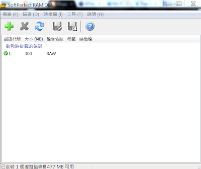 把多餘的記憶體拿來當作硬碟用，提升電腦速度，SoftPerfect RAM Disk V3.4.3 繁體中文版！