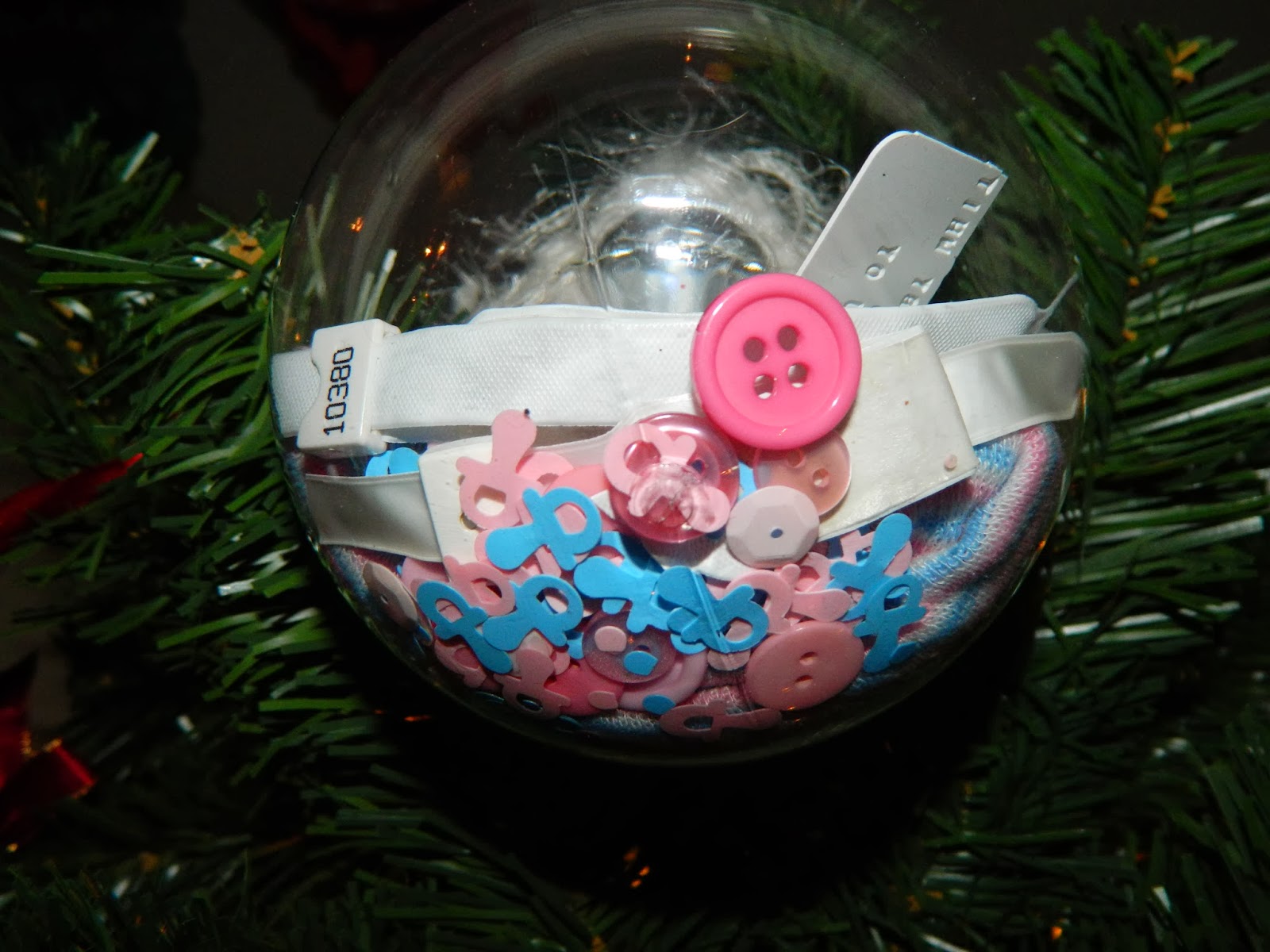 PolkaDotty Place Hospital Baby Ornament