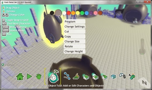 Kodu screenshot Objects Membuat 3D Game Tanpa Coding Dengan Kodu Game Labs