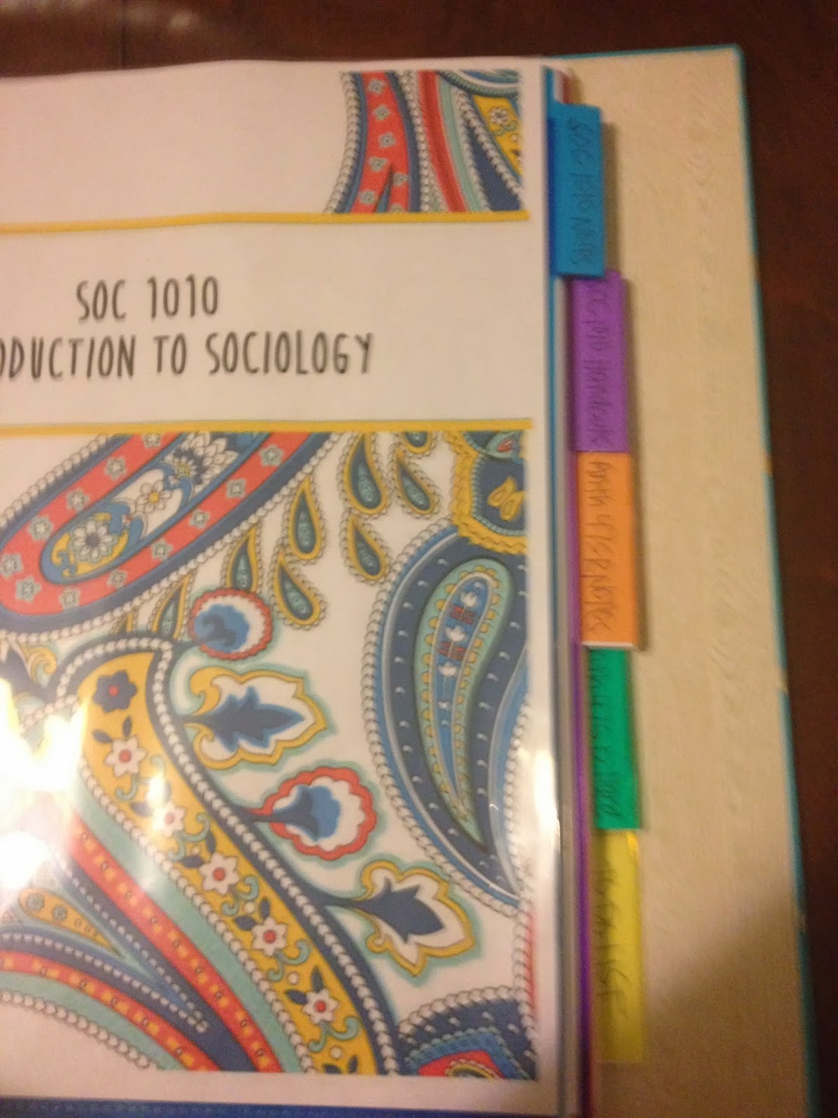 The Holladay Life How to organize your college binder