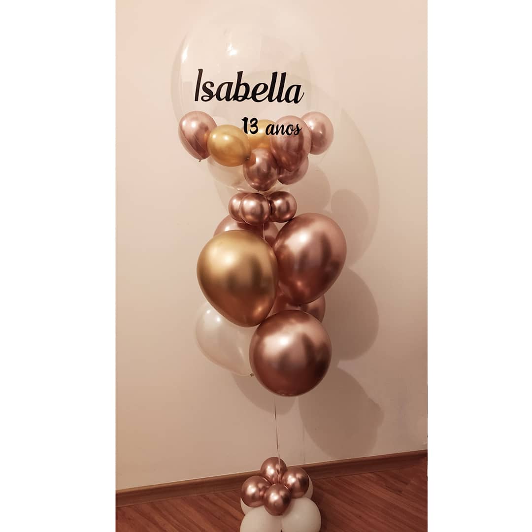 Bouquet de Balões em gás hélio com Bubble Personalizado