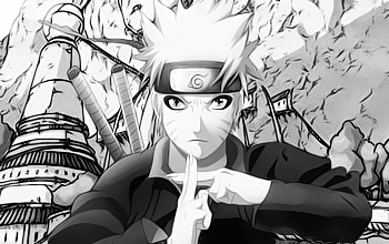 Veja as melhores imagens do Naruto em preto e branco