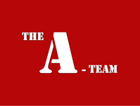 Logo : El equipo A. Fondo rojo y letras blancas