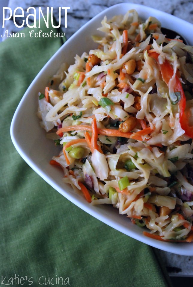 Peanut Asian Coleslaw Katie's Cucina