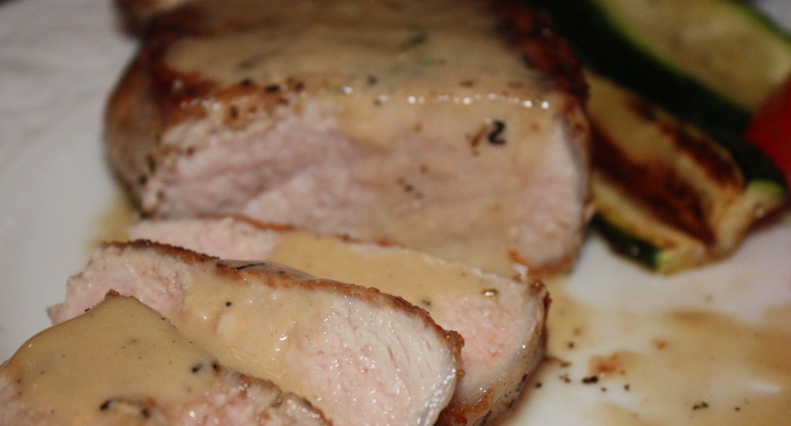 Herbs de Provence Pork with Camembert Sauce