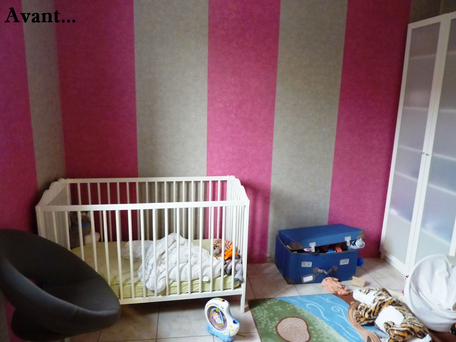 Initiales gg ... : avant/après, la chambre de mon fils !
