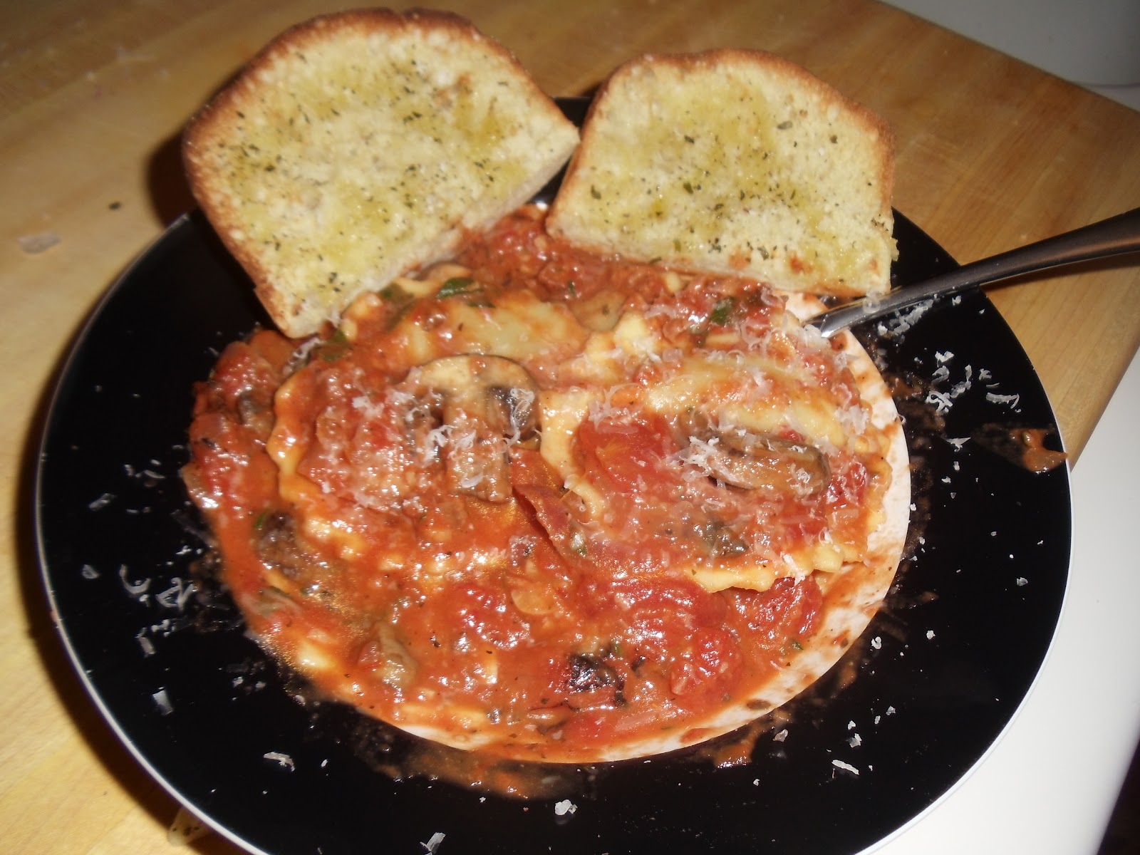 Sarah's Life in Food! Portobello Mushroom Ravioli with Fire Roasted