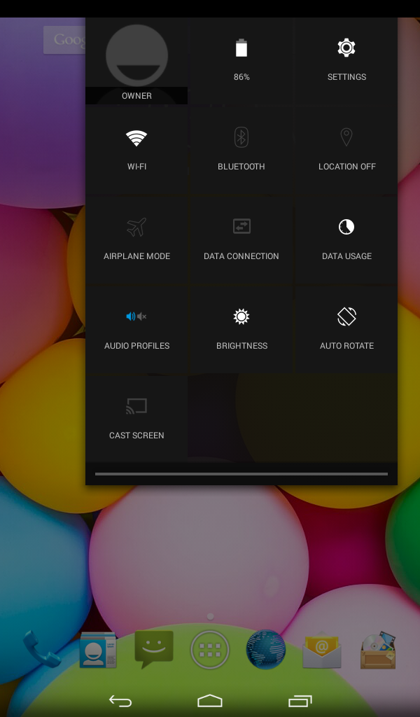  Walpad C Notification Bar