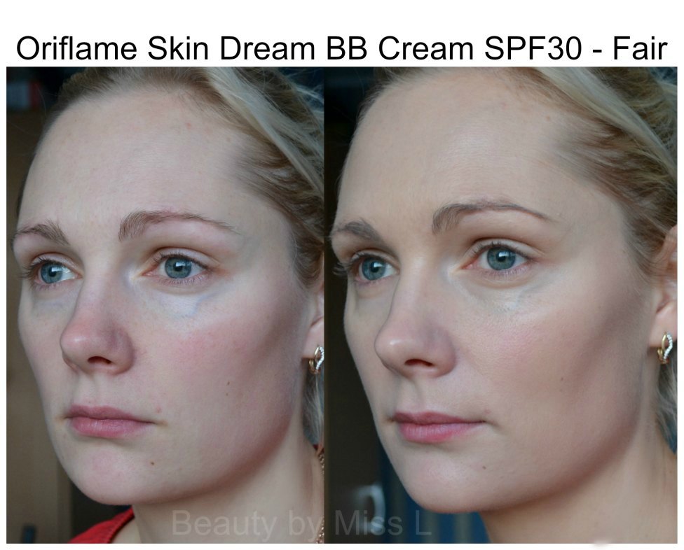 Oriflame Skin Dream BB Cream in Fair swatch, review, arvustus, ülevaade