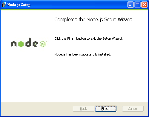 Windows XP 安裝 Node.js