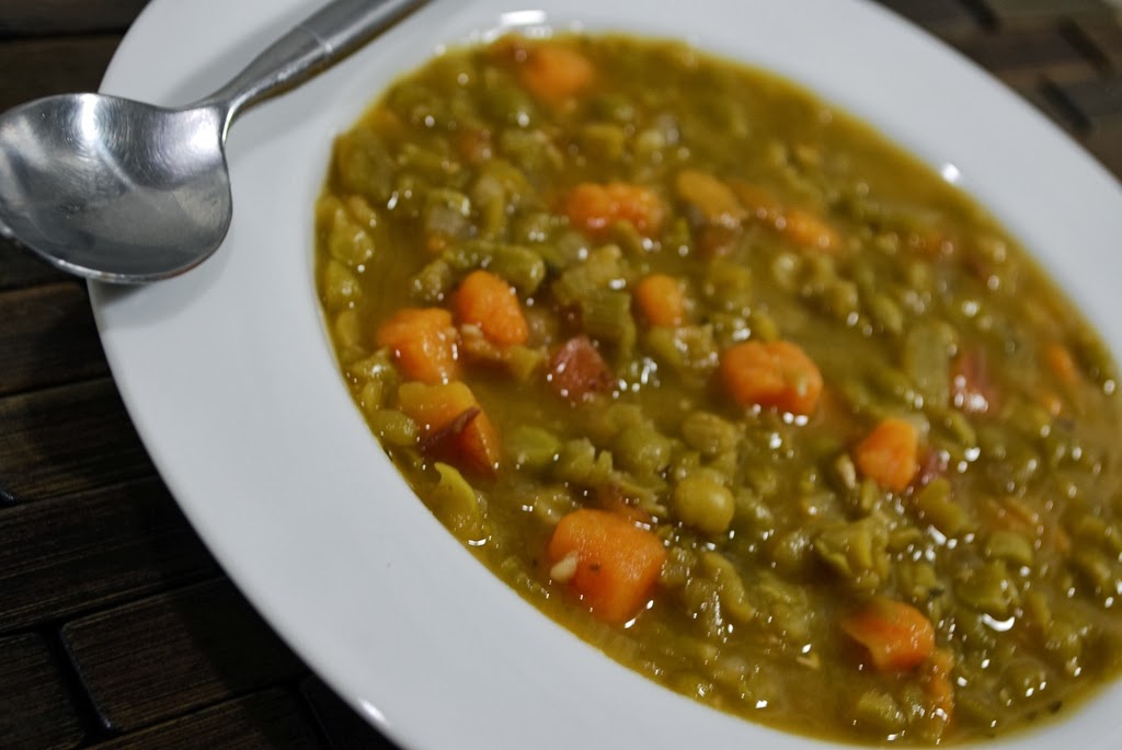 Hearty Helpings Split Pea Soup [with a variation]