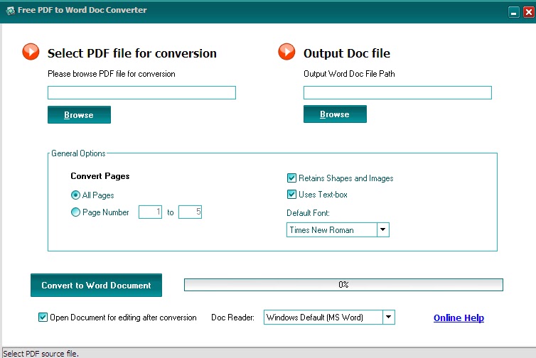 How To Convert PDF Document To Microsoft Word Document WINODEY