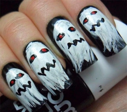 scary halloween nails art stickers
