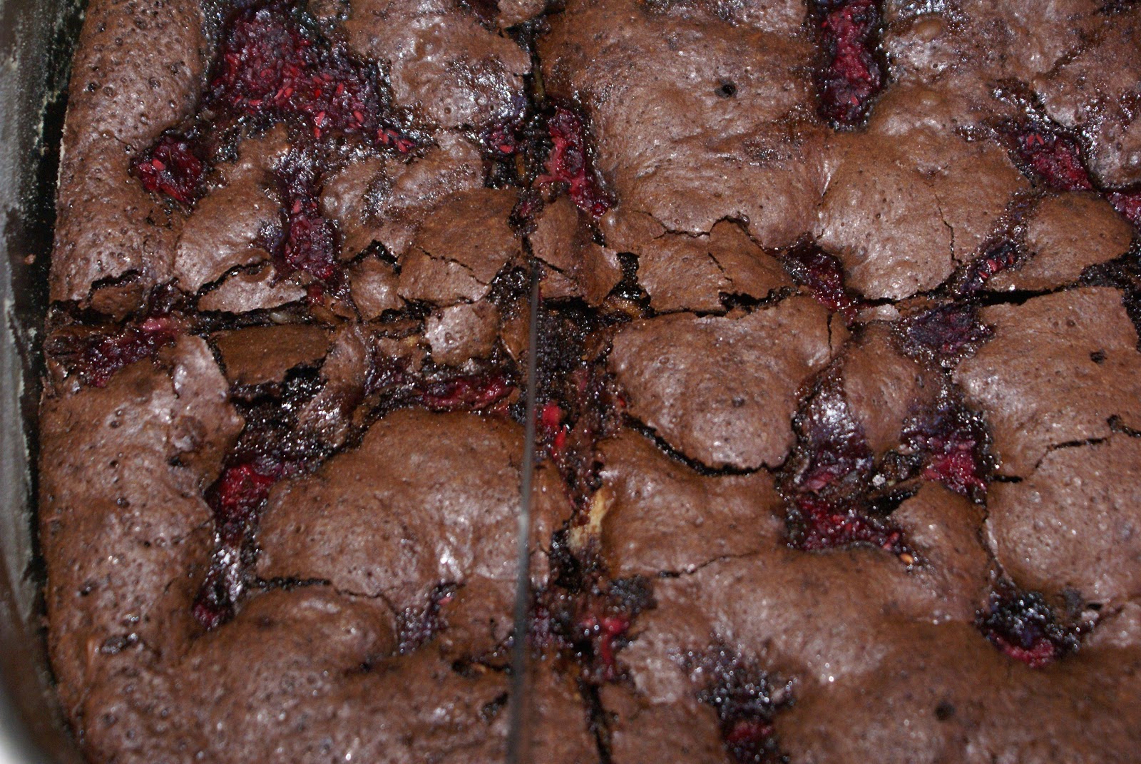 Cotton Candy Rustic Raspberry Brownies