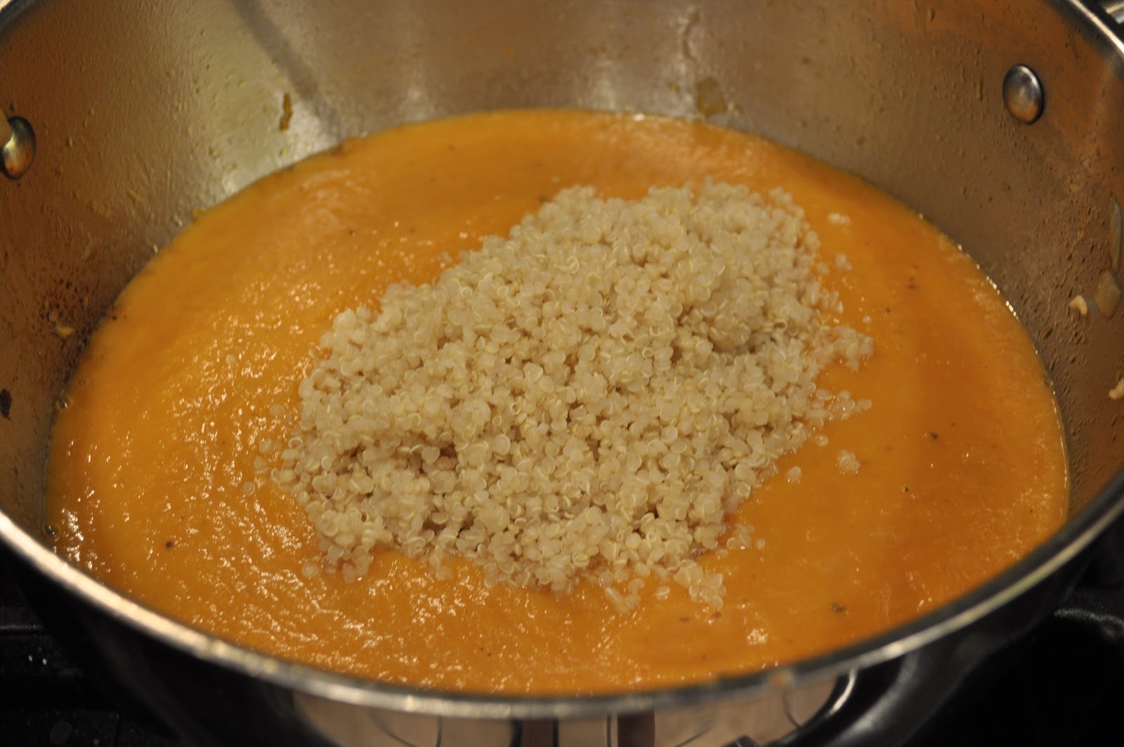 One Classy Dish Roasted Butternut Squash & Quinoa soup