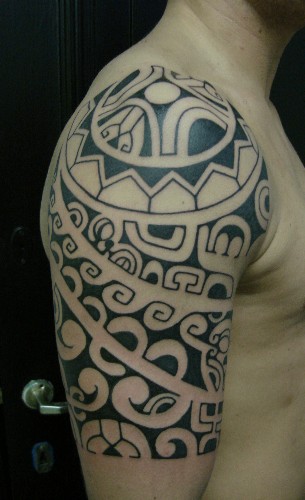 Tribal Shoulder Tattoo