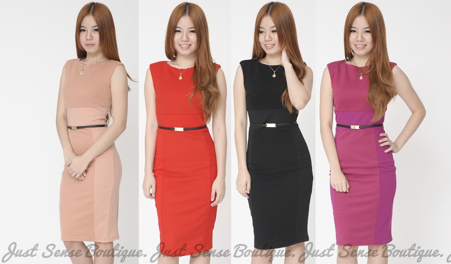 Sheath Dress with Belt