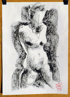 Charcoal nude by David Meldrum