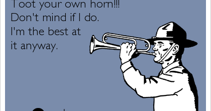 Cranky Fitness: Monthly Support Post: Blow Your Own Horn ...