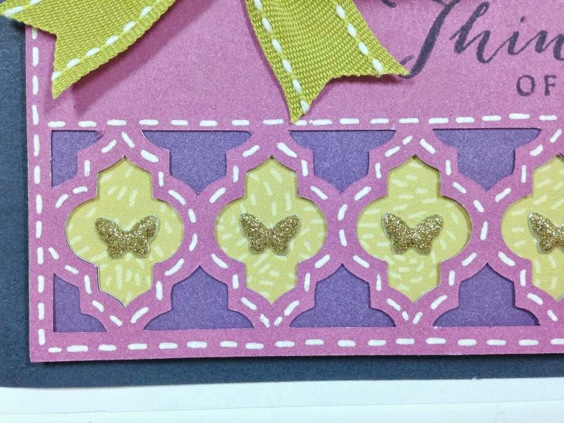 Cricut Moroccan Tile card closeup