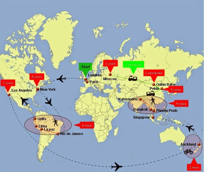DE VOYAGE Itineraire