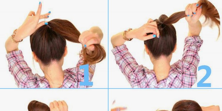 2 Minute Bubble Bun Hairstyle Tutorial B G Fashion