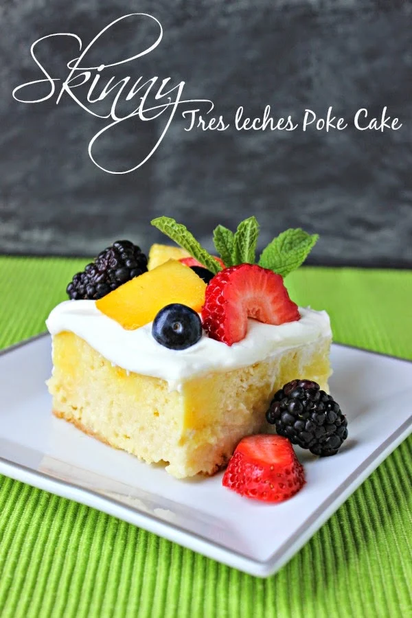 Skinny Tres Leches Poke Cake | Renee's Kitchen Adventures 