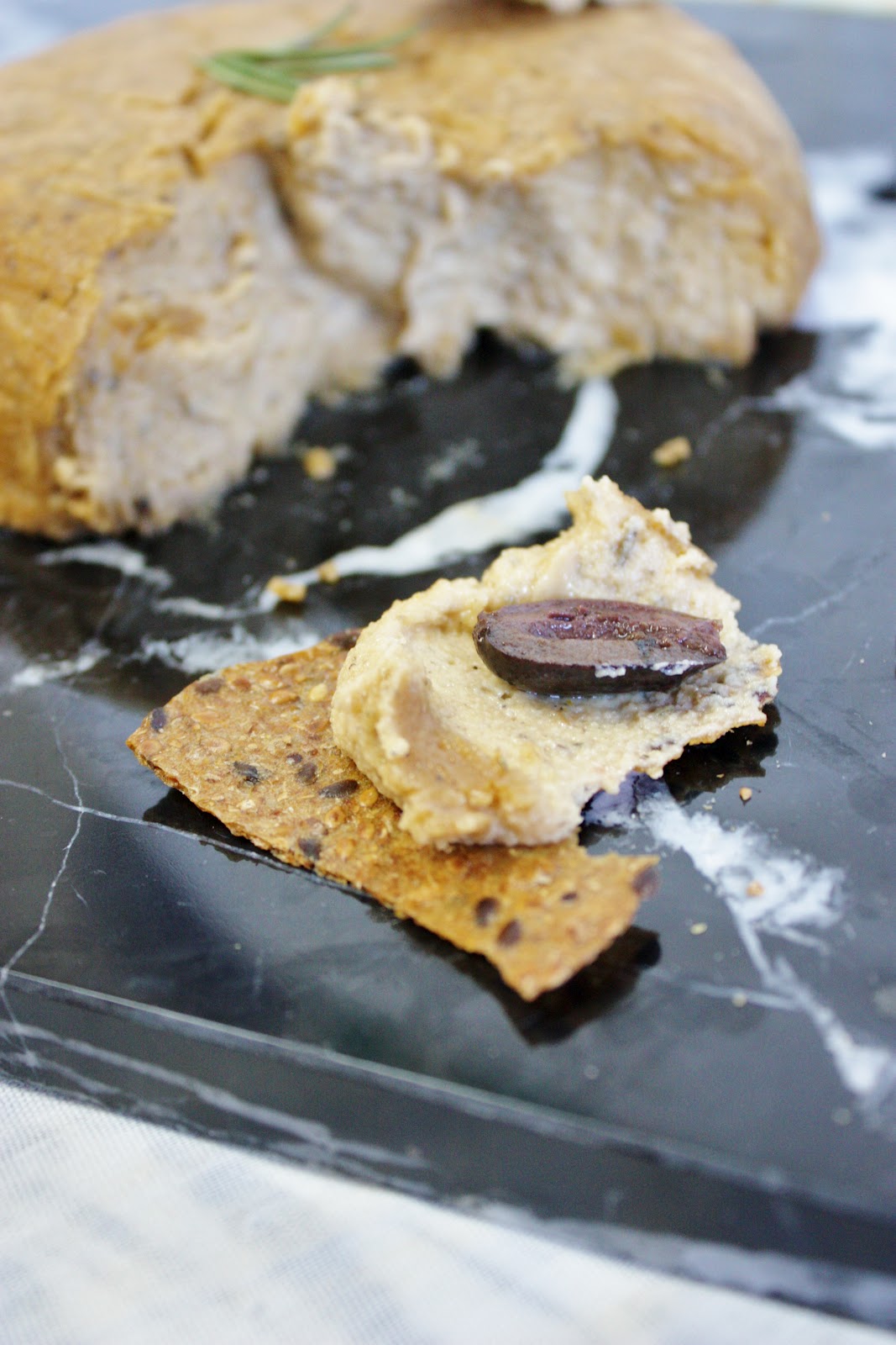 This Rawsome Vegan Life aged pine nut cheese with garlic & rosemary