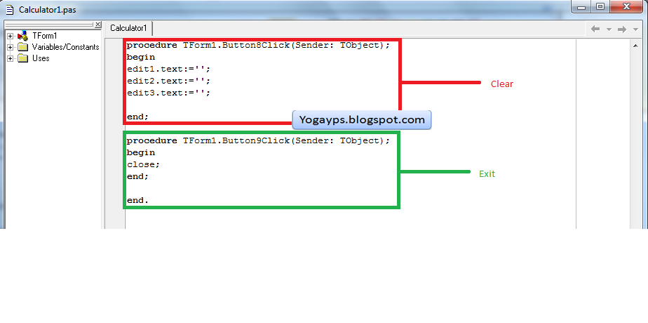 Tutorial Delphi 7 Membuat Kalkulator | tutorial membuat kalkulator menggunakan program delphi7 Tutorial Delphi 7 Membuat Kalkulator | tutorial membuat kalkulator menggunakan program delphi7