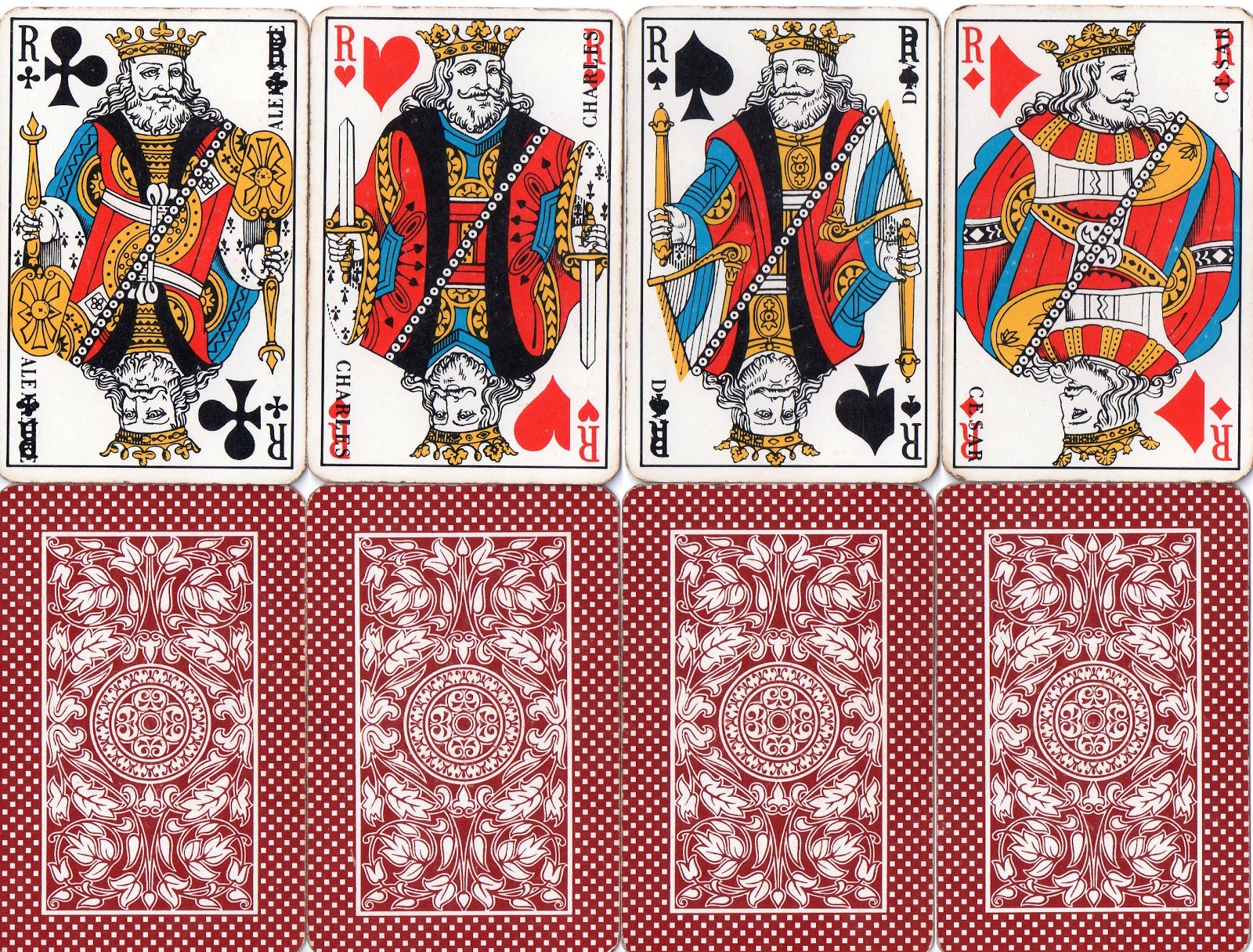 Palos de barajas de cartas de Javier Neila: Palos de la Baraja francesa