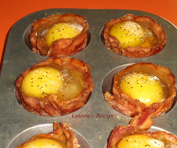 Coleen's Recipes BACON EGG and CHEESE TOAST CUPS