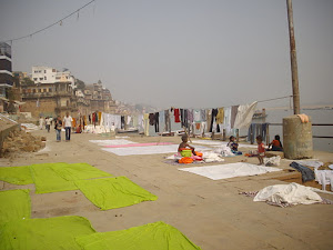 One of the Ghats being used for "Clothes Laundry".