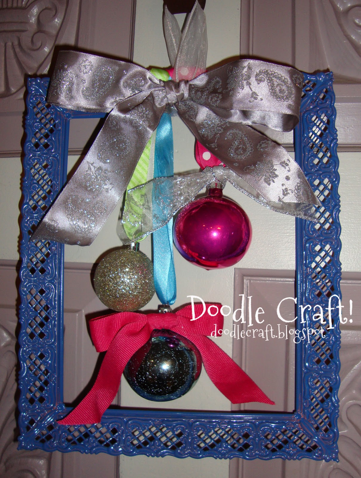 Doodlecraft Christmas Ornament Frame wreaths!