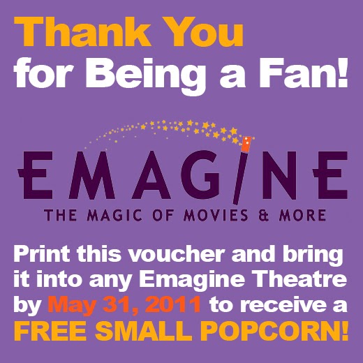 FREE IS MY LIFE COUPON FREE Small Popcorn Voucher when you LIKE